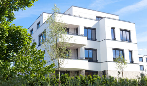 Mehrfamilienhaus im fertigen Zustand